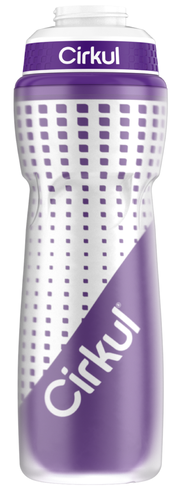 22oz. Insulated Squeeze Plastic Bottle & Sport Lid